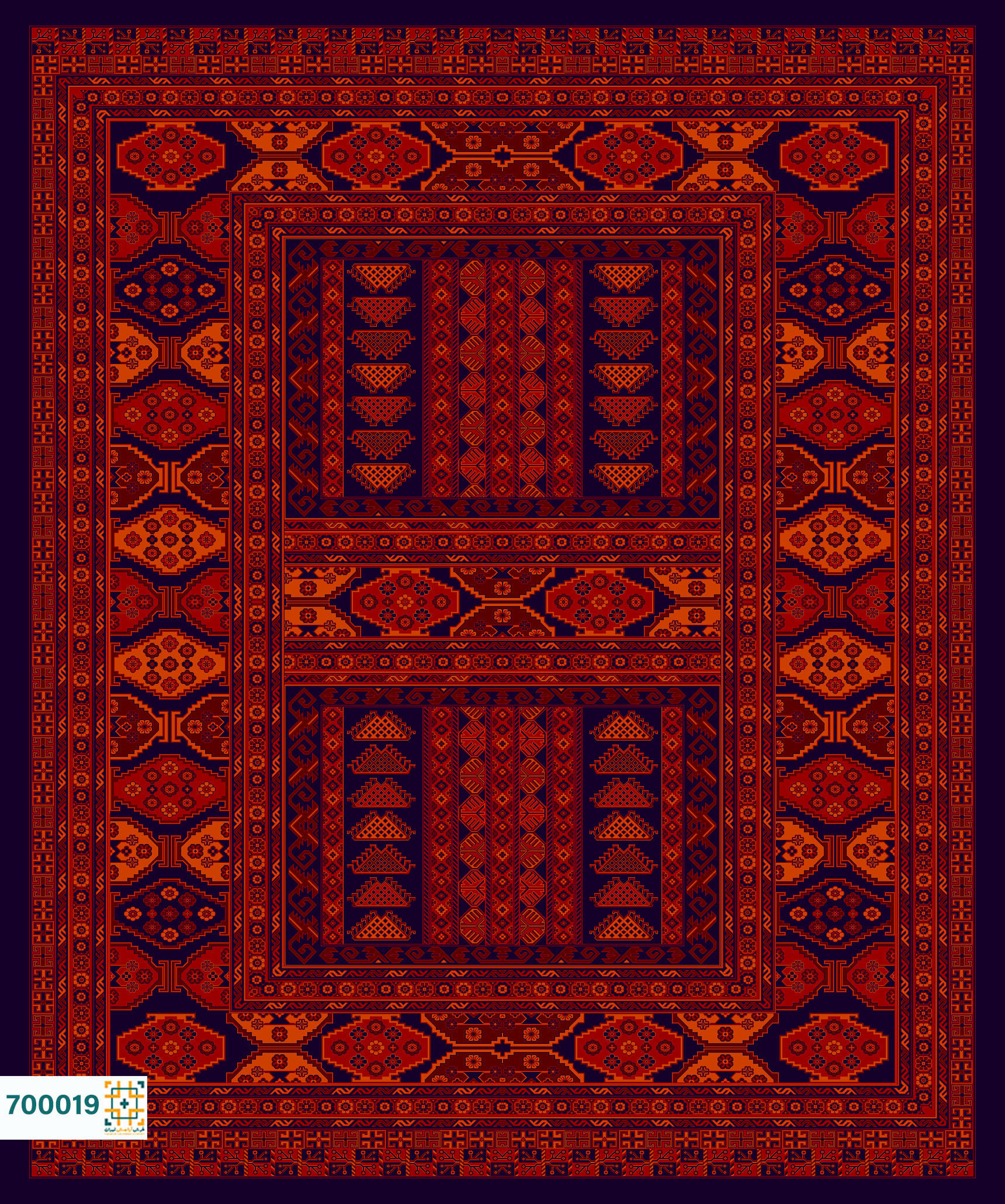 فرش 700 شانه شمس کد 700019